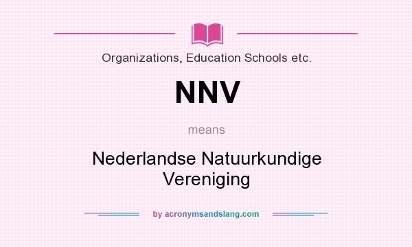 What does NNV mean? It stands for Nederlandse Natuurkundige Vereniging