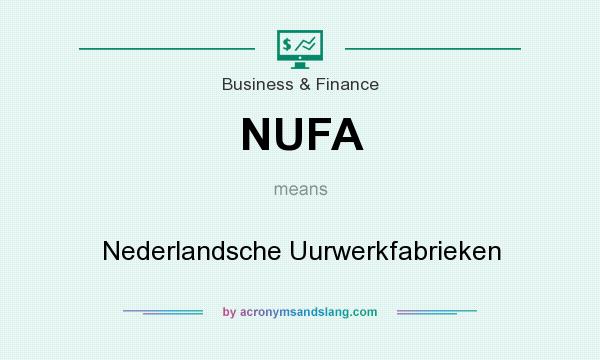 What does NUFA mean? It stands for Nederlandsche Uurwerkfabrieken
