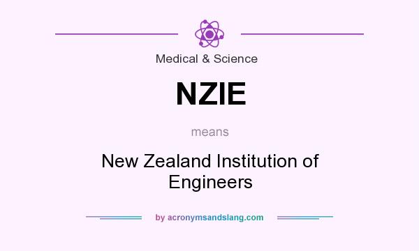 What does NZIE mean? It stands for New Zealand Institution of Engineers