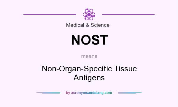 What does NOST mean? It stands for Non-Organ-Specific Tissue Antigens