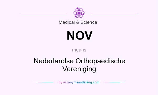 What does NOV mean? It stands for Nederlandse Orthopaedische Vereniging
