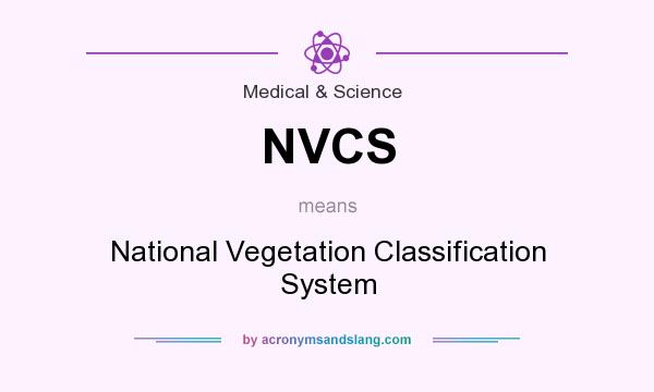 What does NVCS mean? It stands for National Vegetation Classification System