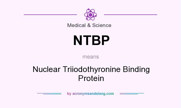 What does NTBP mean? It stands for Nuclear Triiodothyronine Binding Protein