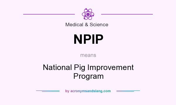 What does NPIP mean? It stands for National Pig Improvement Program