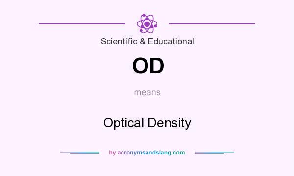 What does OD mean? It stands for Optical Density