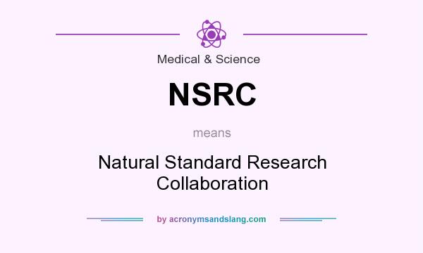 What does NSRC mean? It stands for Natural Standard Research Collaboration