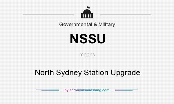 What does NSSU mean? It stands for North Sydney Station Upgrade
