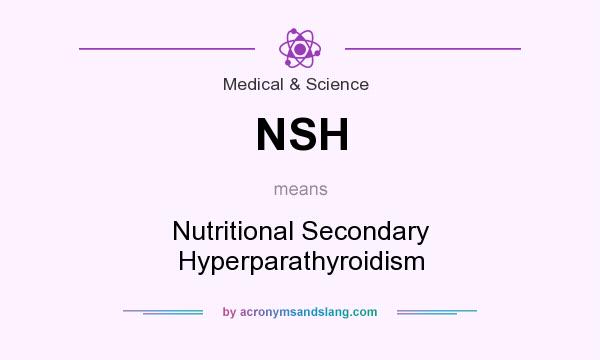 What does NSH mean? It stands for Nutritional Secondary Hyperparathyroidism