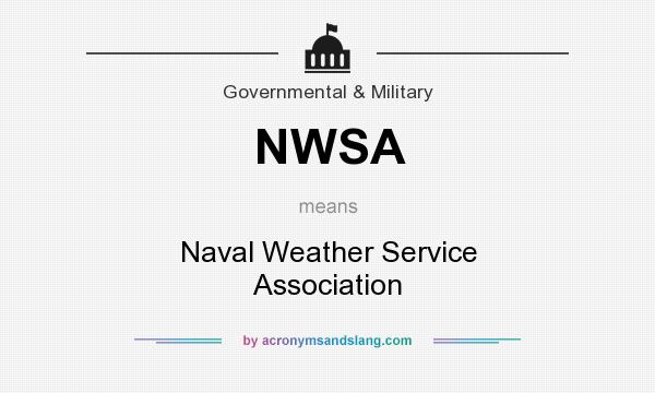 What does NWSA mean? It stands for Naval Weather Service Association
