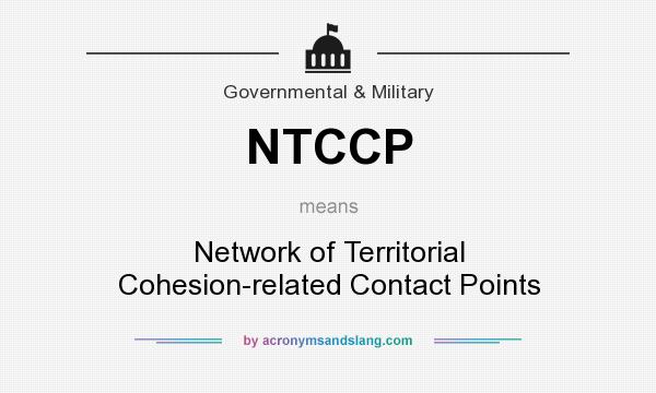 What does NTCCP mean? It stands for Network of Territorial Cohesion-related Contact Points