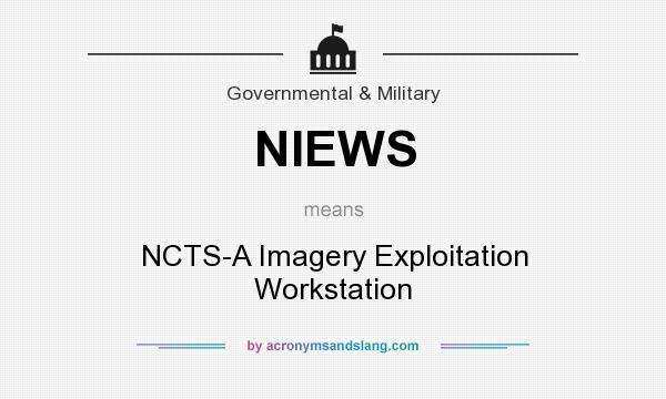 What does NIEWS mean? It stands for NCTS-A Imagery Exploitation Workstation