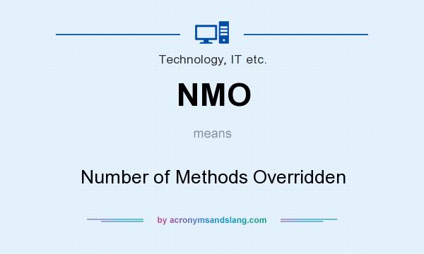 What does NMO mean? It stands for Number of Methods Overridden