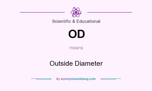 What does OD mean? It stands for Outside Diameter