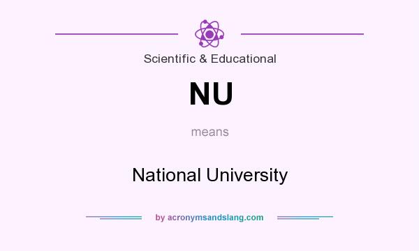 What does NU mean? It stands for National University