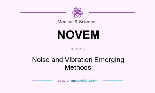What does NOVEM mean? It stands for Noise and Vibration Emerging Methods