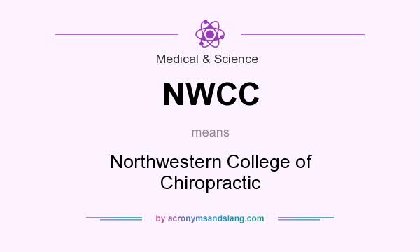 What does NWCC mean? It stands for Northwestern College of Chiropractic