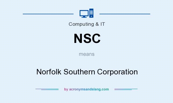 What does NSC mean? It stands for Norfolk Southern Corporation