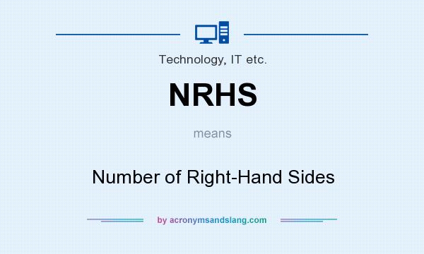 What does NRHS mean? It stands for Number of Right-Hand Sides