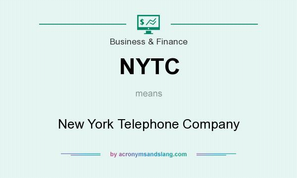 What does NYTC mean? It stands for New York Telephone Company