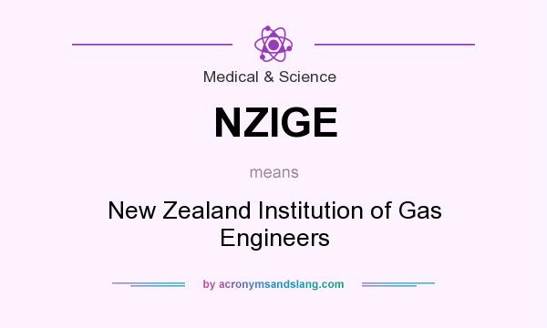 What does NZIGE mean? It stands for New Zealand Institution of Gas Engineers