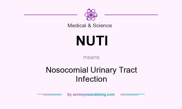 What does NUTI mean? It stands for Nosocomial Urinary Tract Infection