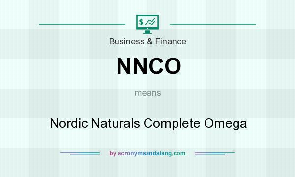 What does NNCO mean? It stands for Nordic Naturals Complete Omega