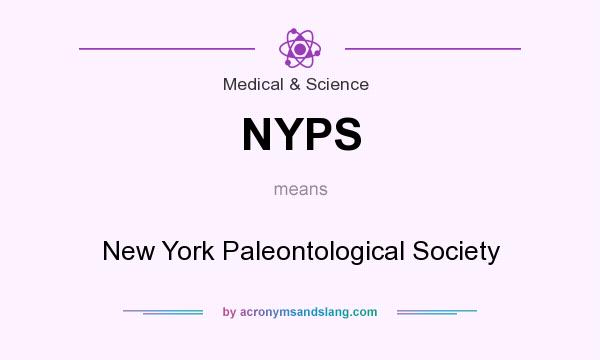 What does NYPS mean? It stands for New York Paleontological Society