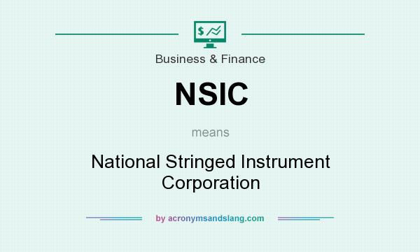 What does NSIC mean? It stands for National Stringed Instrument Corporation
