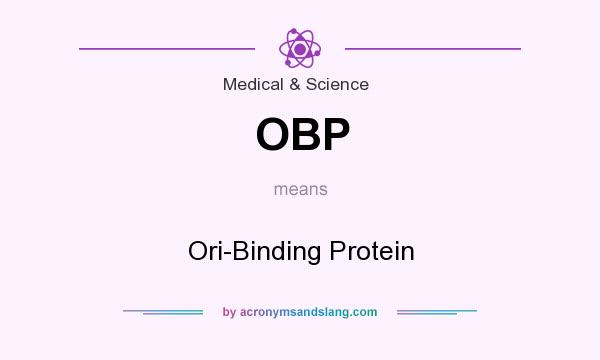 What does OBP mean? It stands for Ori-Binding Protein