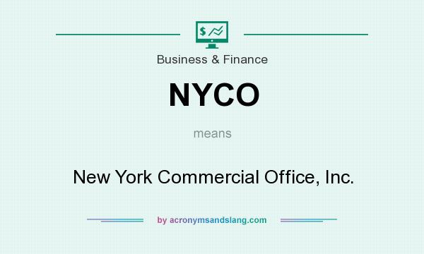 What does NYCO mean? It stands for New York Commercial Office, Inc.