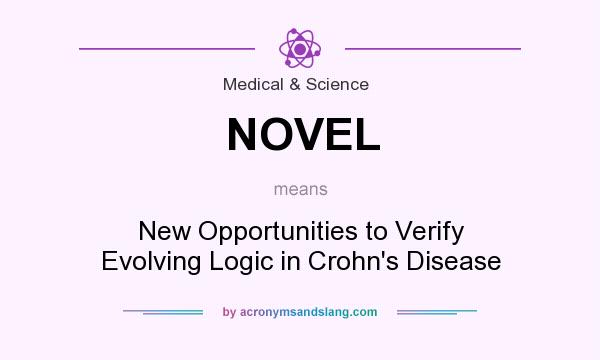 What does NOVEL mean? It stands for New Opportunities to Verify Evolving Logic in Crohn`s Disease