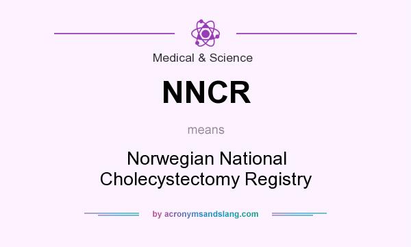 What does NNCR mean? It stands for Norwegian National Cholecystectomy Registry