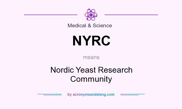 What does NYRC mean? It stands for Nordic Yeast Research Community