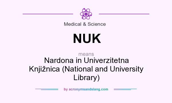 What does NUK mean? It stands for Nardona in Univerzitetna Knjižnica (National and University Library)