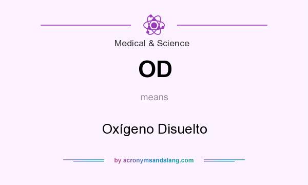 What does OD mean? It stands for Oxígeno Disuelto