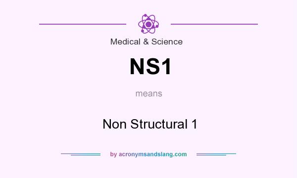 What does NS1 mean? It stands for Non Structural 1