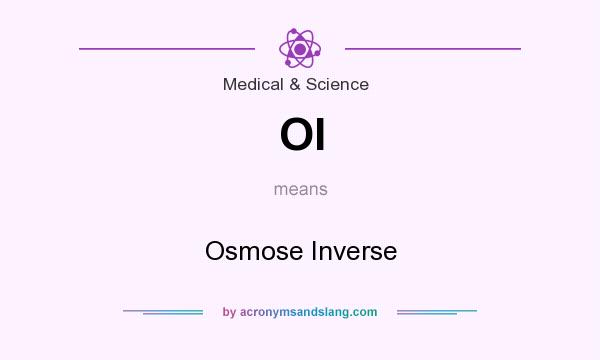 What does OI mean? It stands for Osmose Inverse