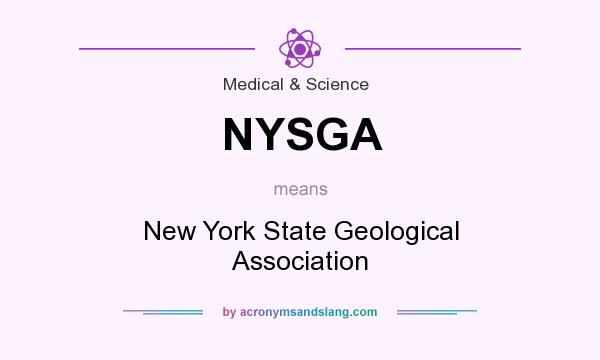 What does NYSGA mean? It stands for New York State Geological Association