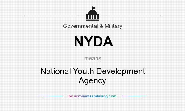 What does NYDA mean? It stands for National Youth Development Agency