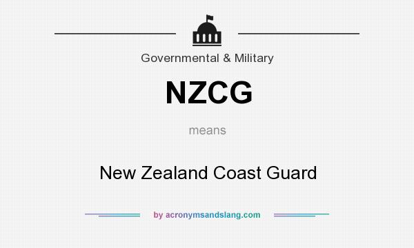 What does NZCG mean? It stands for New Zealand Coast Guard
