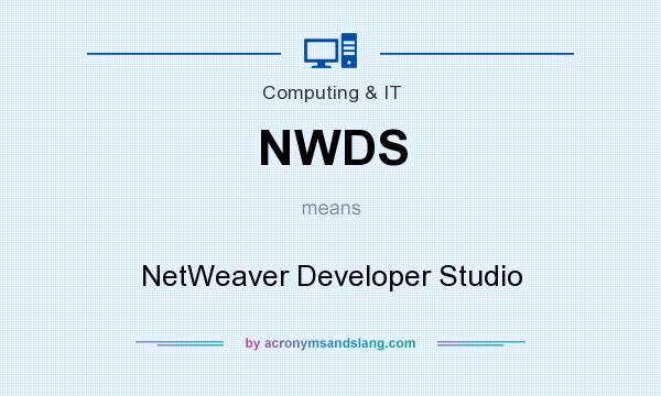 What does NWDS mean? It stands for NetWeaver Developer Studio