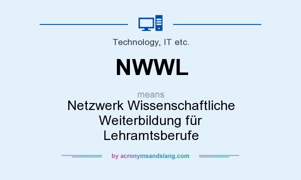 What does NWWL mean? It stands for Netzwerk Wissenschaftliche Weiterbildung für Lehramtsberufe