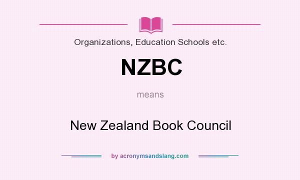 What does NZBC mean? It stands for New Zealand Book Council