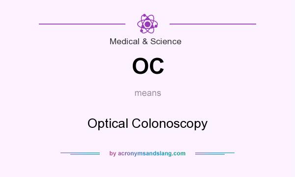 What does OC mean? It stands for Optical Colonoscopy