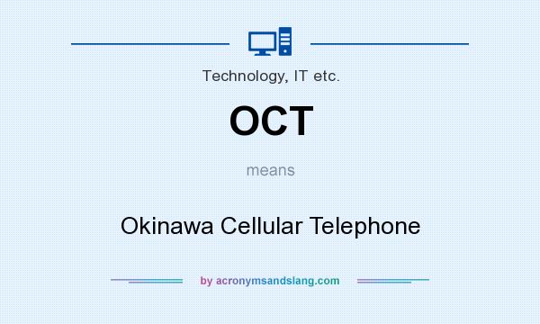 What does OCT mean? It stands for Okinawa Cellular Telephone