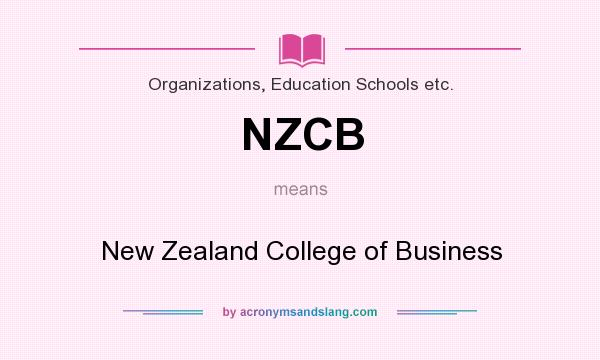 What does NZCB mean? It stands for New Zealand College of Business