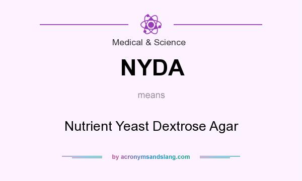 What does NYDA mean? It stands for Nutrient Yeast Dextrose Agar