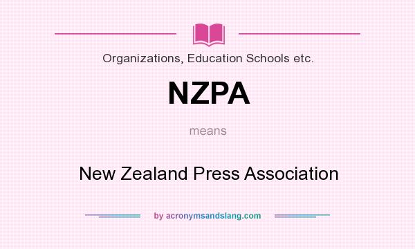 What does NZPA mean? It stands for New Zealand Press Association