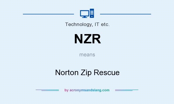 What does NZR mean? It stands for Norton Zip Rescue