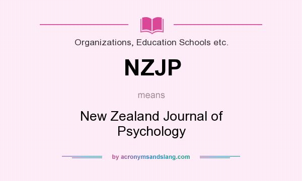 What does NZJP mean? It stands for New Zealand Journal of Psychology